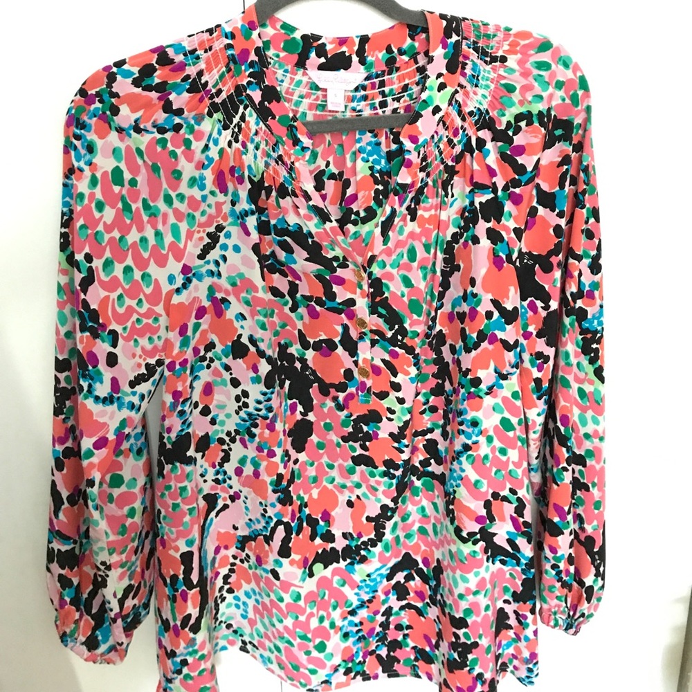 Lilly Pulitzer Elsa Silk Top