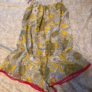 Liberty Yellow Romper. Very sweet!