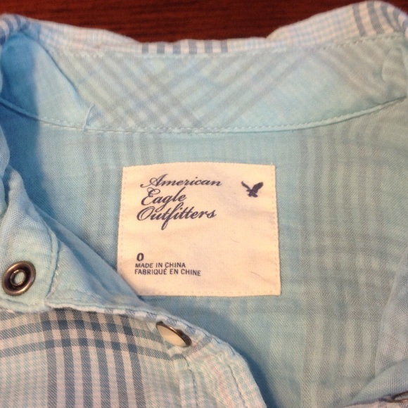 American Eagle Outfitters plaid button up shirt - Picture 2 of 5