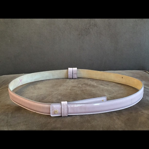 Authentic Jimmy Choo Lavender Patent Leather Belt