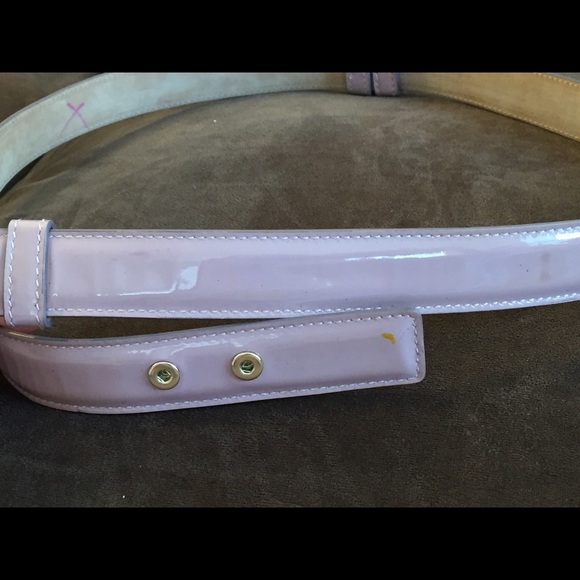 Authentic Jimmy Choo Lavender Patent Leather Belt