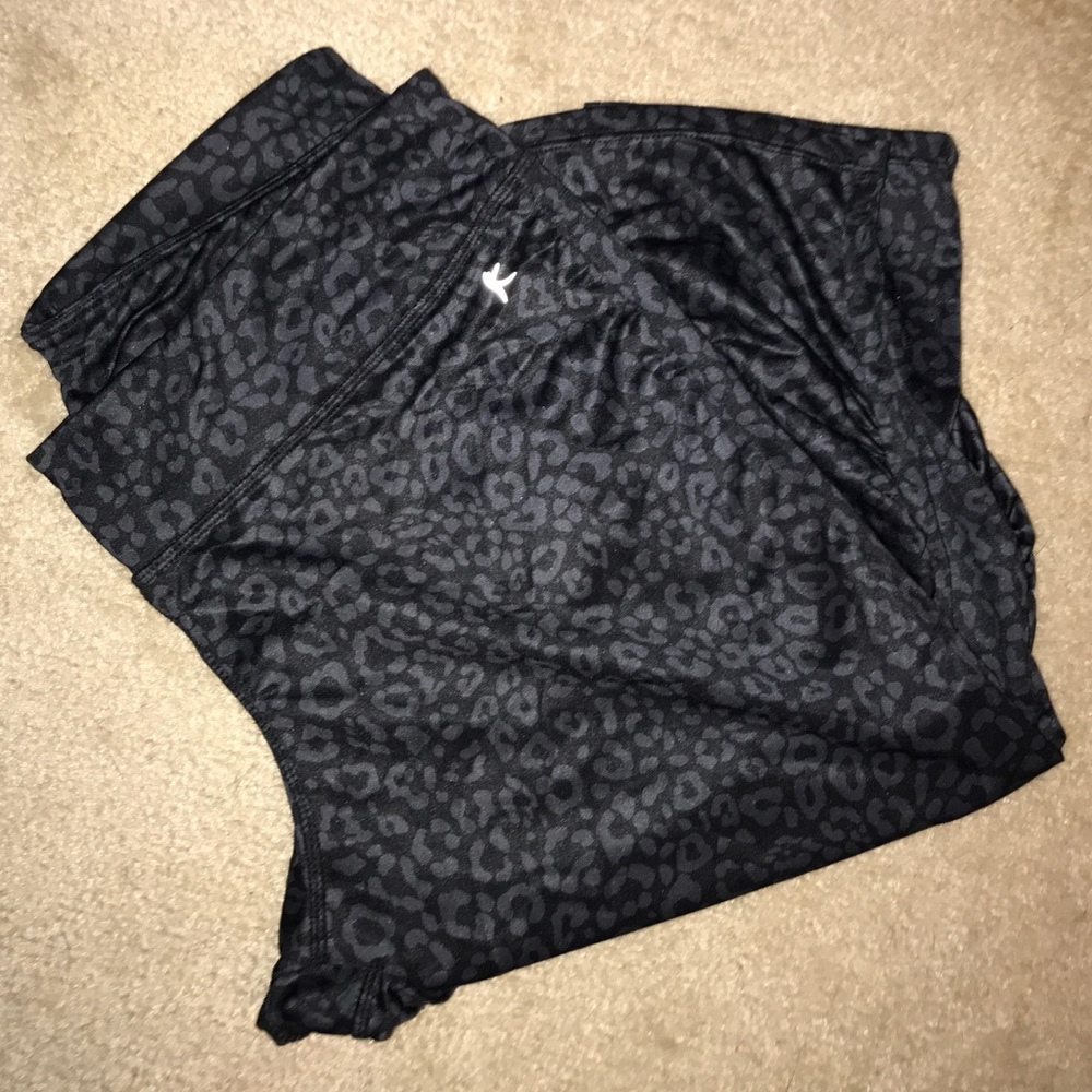 Cheetah print workout capris