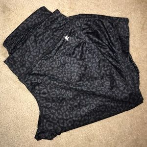 Cheetah print workout capris