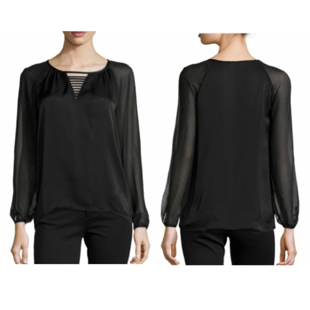 Cluny Women’s Solid Woven Silk Blouse
