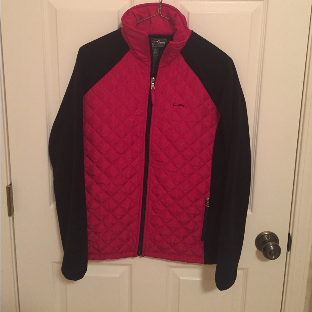 Ralph Lauren quilted and fleece jacket. Size M