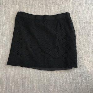 J. Crew Lace Mini Skirt in Black Size 4 J. Crew Lace Mini Skirt in Black Size 4