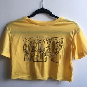 YELLOW CROPTOP