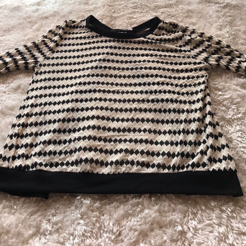 Lush split back sweater