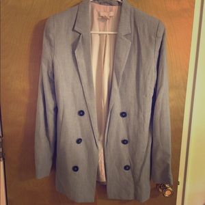 Gray Longline HM Boyfriend Blazer