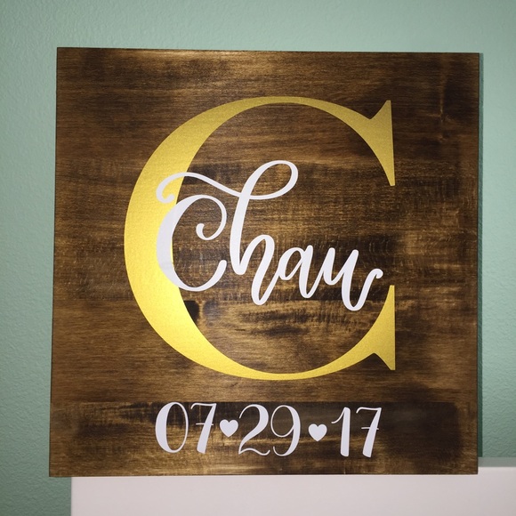 Other - Custom Monogram Family Personalized Name Wood Sign