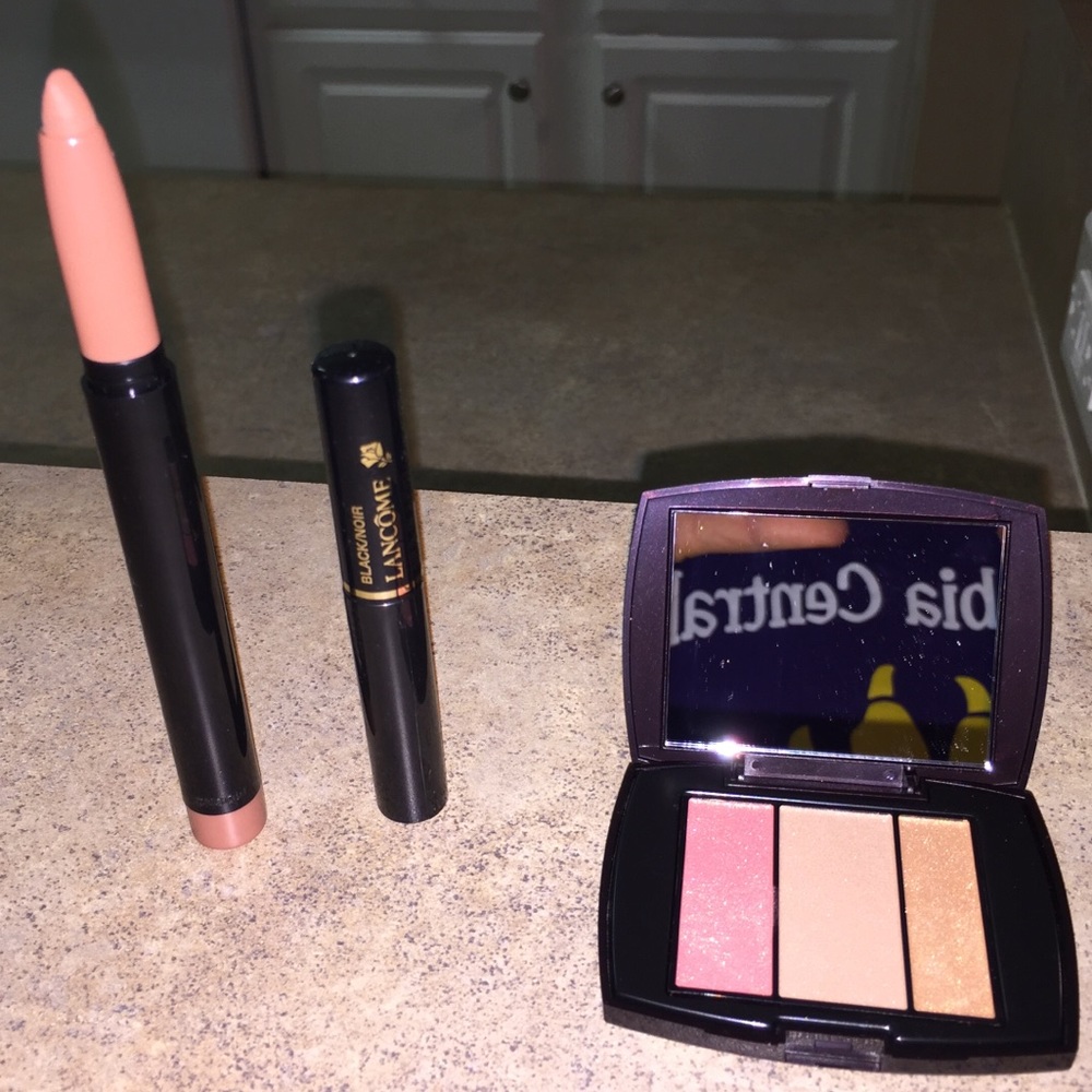 Lancôme Makeup Combo! 3 eye colors + 💄 + mascara