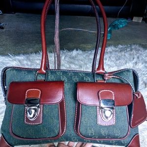 Dooney and Bourke Double Pocket Satchel Dooney and Bourke Double Pocket Satchel