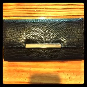 BCBG wallet black with gold accents BCBG wallet black with gold accents