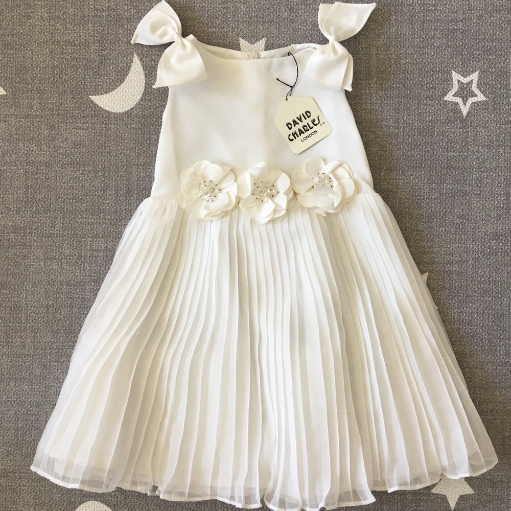David Charles Girls Dress - White (3T)