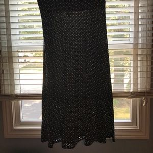 Maxi skirt, LuLaRoe, XL, Black and Tan polka dot Maxi skirt, LuLaRoe, XL, Black and Tan polka dot