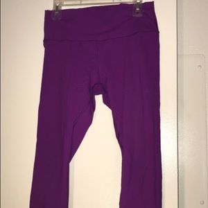 Lululemon magenta wunder under crops