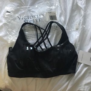 Victoria Secret Black strappy sports bra