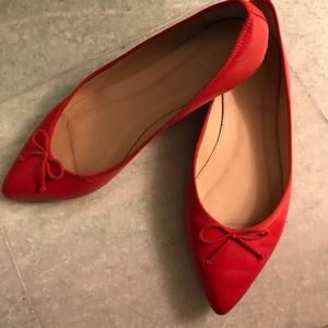 J. Crew Gemma ballet flats in red