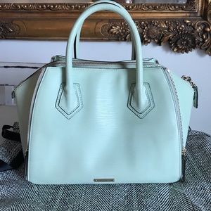 Rebecca Minkoff Perry Mint Satchel Handbag Rebecca Minkoff Perry Mint Satchel Handbag