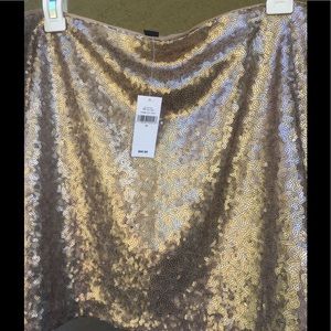 Gold sequence mini skirt-Gap