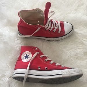 Red High Top Converse
