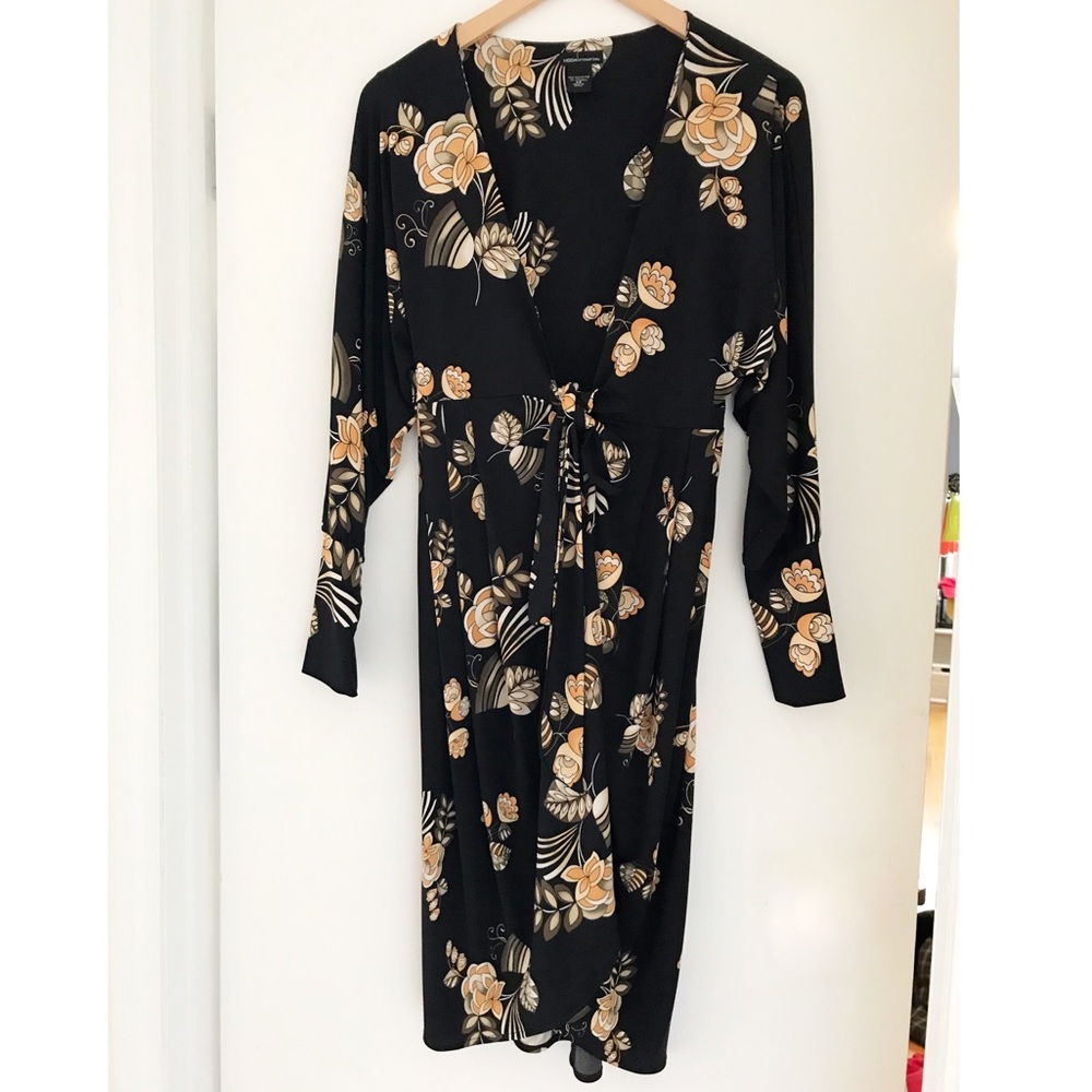 Floral wrap dress