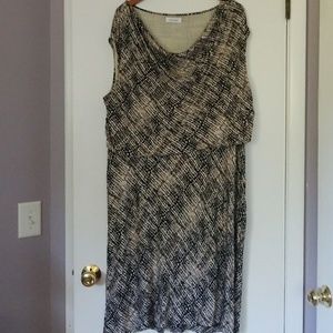 Calvin Klein Sleeveless Animal Print Dress EUC