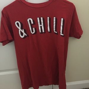 Netflix and chill graphic tee