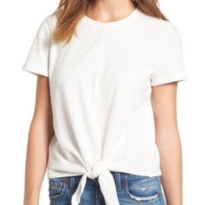 Madewell modern tie-front top NWOT