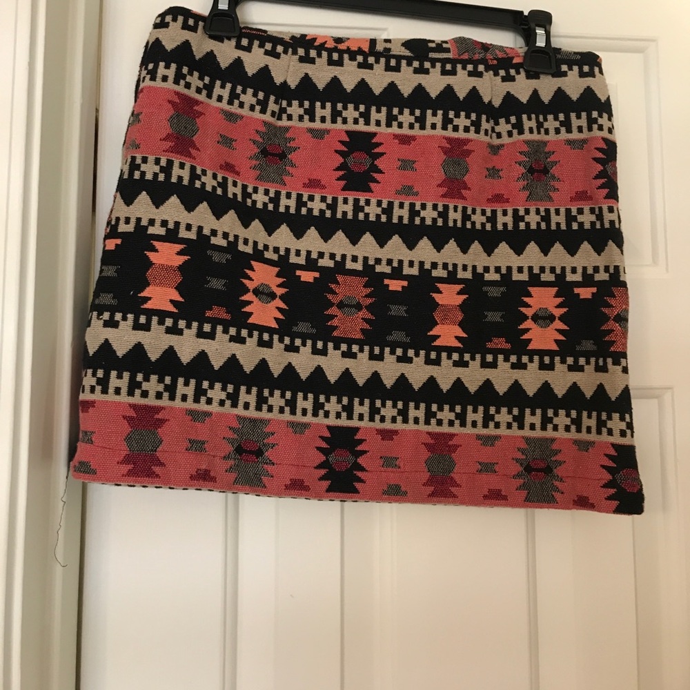 Urban Outfitters Aztec Print Mini Skirt