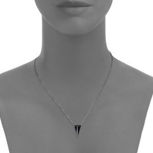 Gunmetal Pyramid Pendant