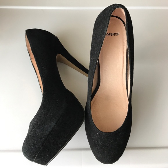 ⬇️REDUCED!! Topshop Sakura black platform pumps - Picture 2 of 5