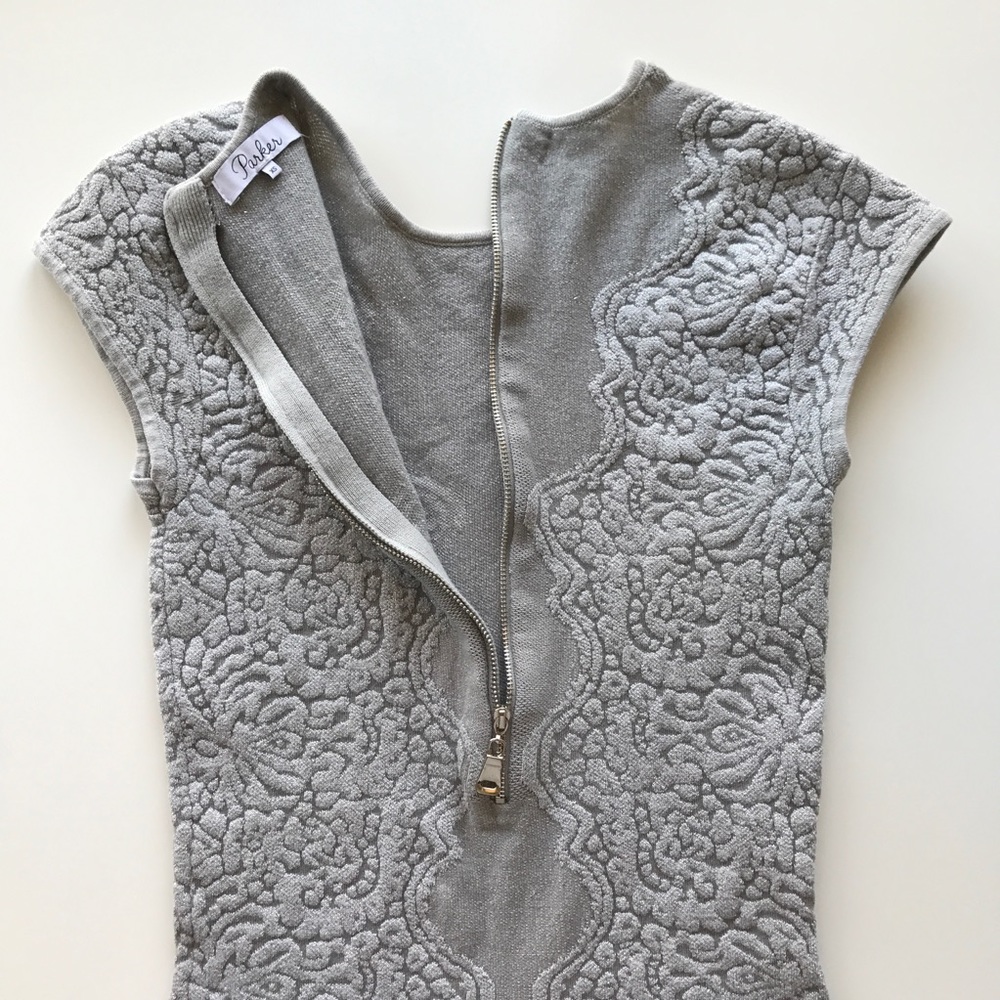 NWOT Parker Heartland Knit Dress - Soft Gray - Picture 4 of 5