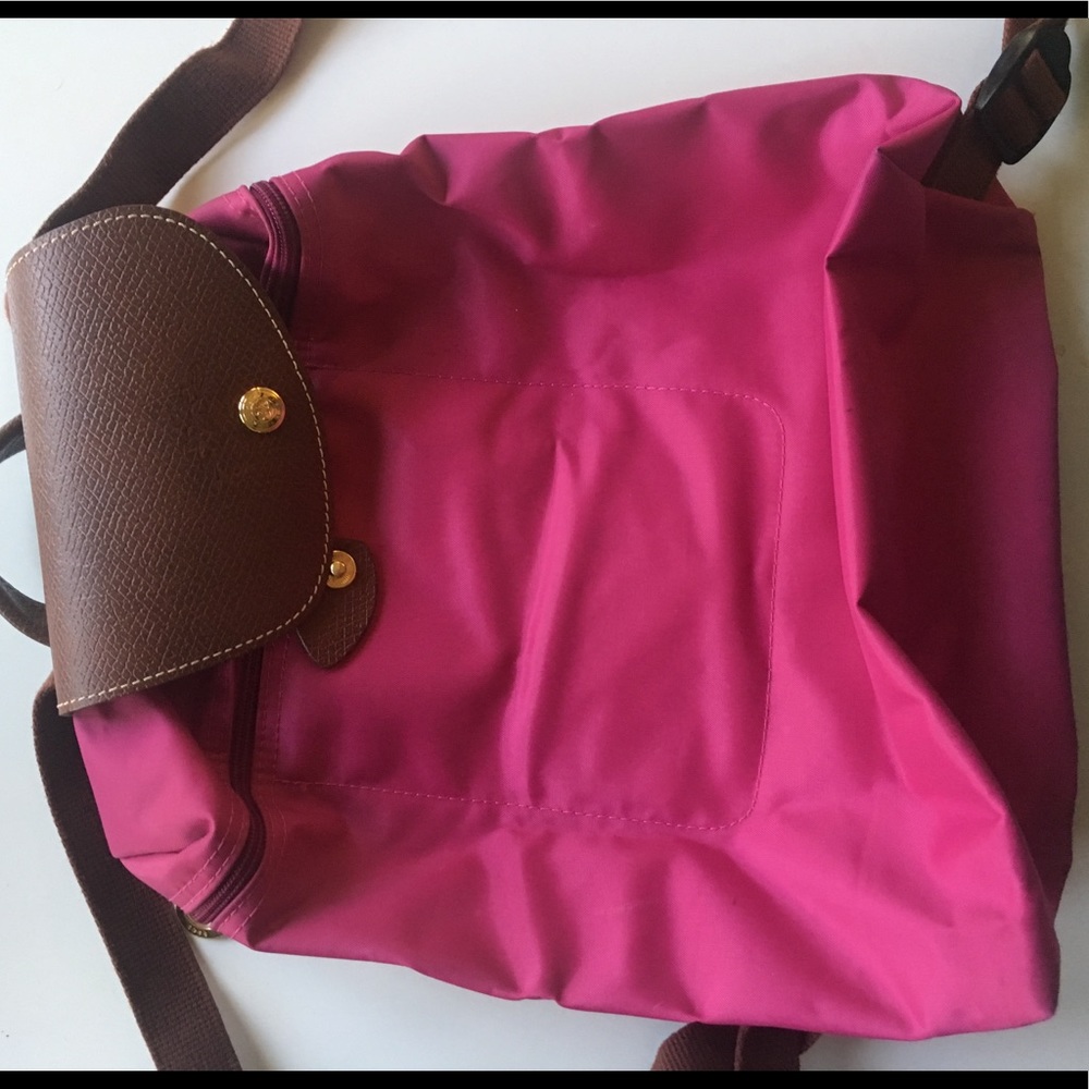 Pink Longchamp Backpack