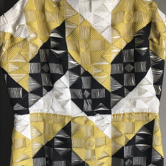 A.L.C. Black/yellow/white architectural dress, 4 - Picture 2 of 4
