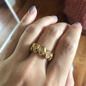 Alexis Bittar Rocky Crystal Ring sz 7