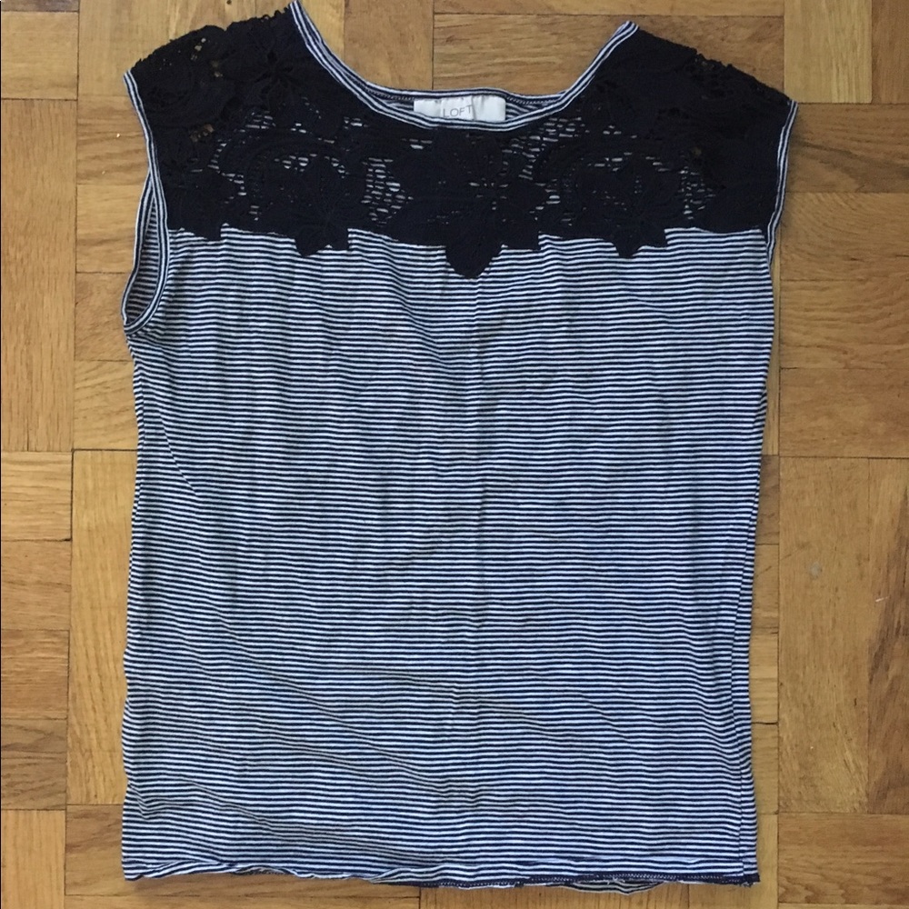 LOFT Tank Top with Embroidery