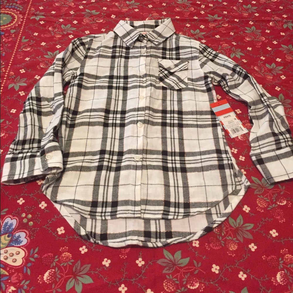 New button down tunic for girl