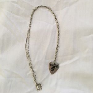 5SOS guitar pick necklace