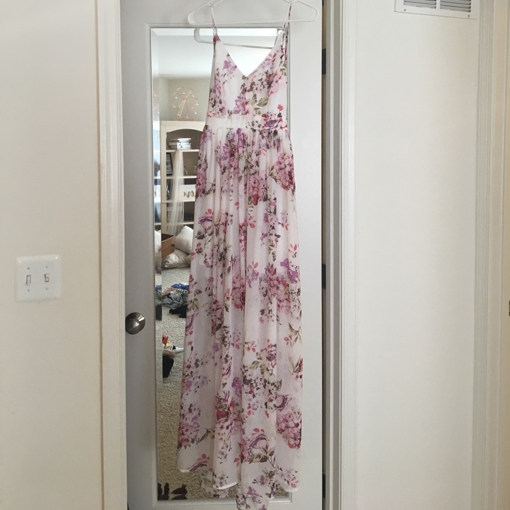 Beautiful floral print maxi dress