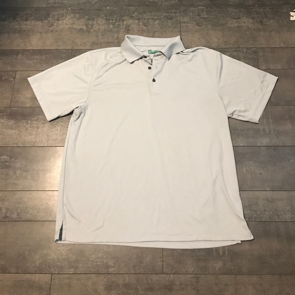 Ben Hogan light gray polo shirt size large - Picture 1 of 3