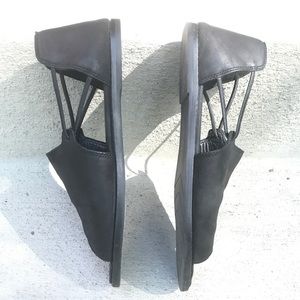 Eileen Fisher Open-toe Leather D'orsay Flat