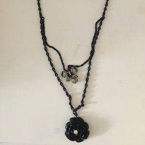 Betsy Johnson 12 " black necklace Betsy Johnson 12 " black necklace