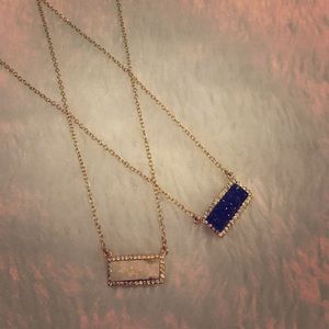 Lot Of 2 Druzy necklaces Lot Of 2 Druzy necklaces