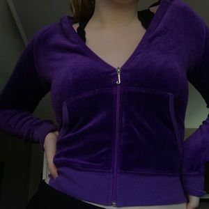Juicy couture velour zip up