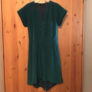 Silk Fable Dress in Utopian Pine