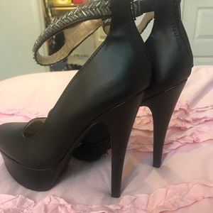 Black sexy high heels