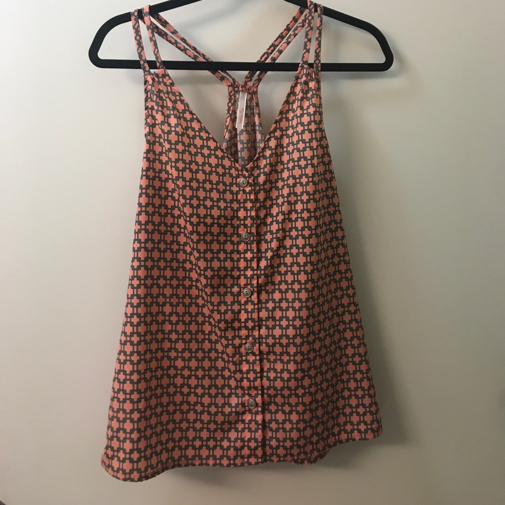 Pink and grey top