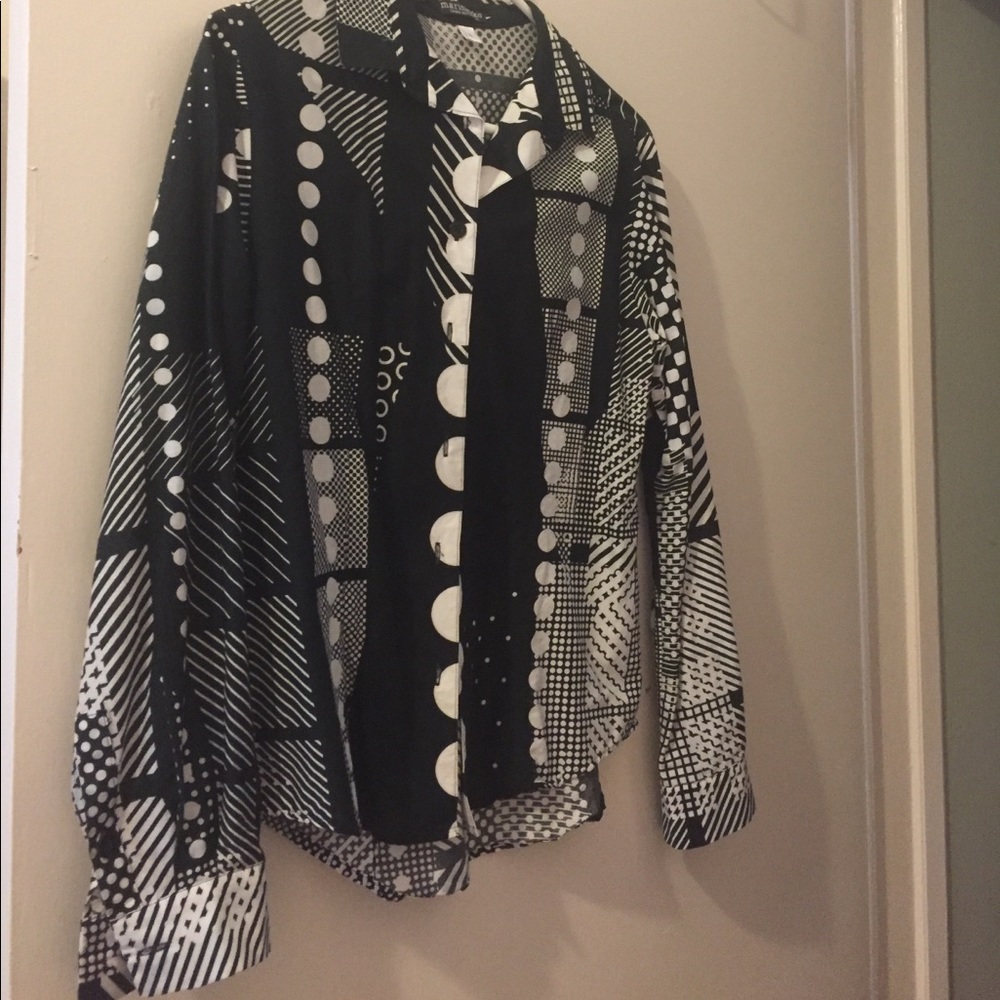 Marimekko geometric print blouse