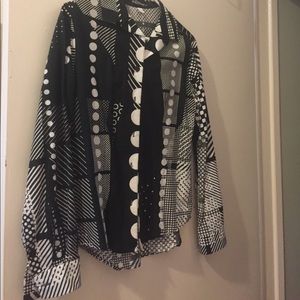 Marimekko geometric print blouse